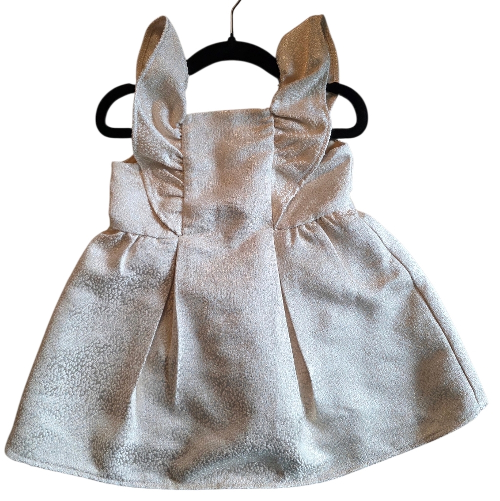 Janie and Jack Baby Girl Champagne Dress 12–18M NWOT